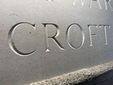 Lettering in Portland Limestone